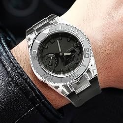 Neuupesen GA2100 Transparent Case with Metal Bezel