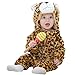 Michley Unisex Baby Romper Winter and Autumn Flannel Jumpsuit Animal Cosplay Outfits