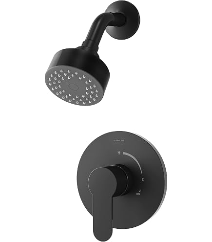 Verity Single Handle Wall Mount Shower Trim Kit With Diverter - Matte Black (Valve Not Included) - View #7