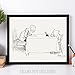 Lone Star Art Pen Pals - Winnie the Pooh and Christopher Robin 11x14 Unframed Nursery Art Print
