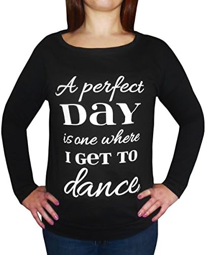 Zone Apparel Dance Women’s Perfect Day Long Sleeved Shirt XX-Large Black