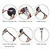 Azirier Solar Lights Outdoor Waterproof Security Lights Easy Install Garden Lights for Garden Path Walkway Light 8 Pack …
