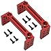 Hobbypark Aluminum Bumper Mount for Redcat Everest Gen7 Sport / Pro Replacement of 138003 Upgrade Parts (Set of 2) (Red)