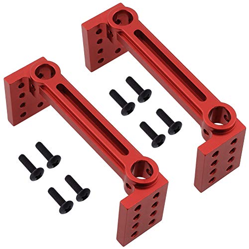 Hobbypark Aluminum Bumper Mount for Redcat Everest Gen7 Sport / Pro Replacement of 138003 Upgrade Parts (Set of 2) (Red)