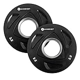 GYMENIST Premium Olympic Rubber Coated Metal Weight