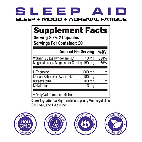 PRIMAL ONE Sleep AID Non Habit Forming Sleep Support & Adrenal