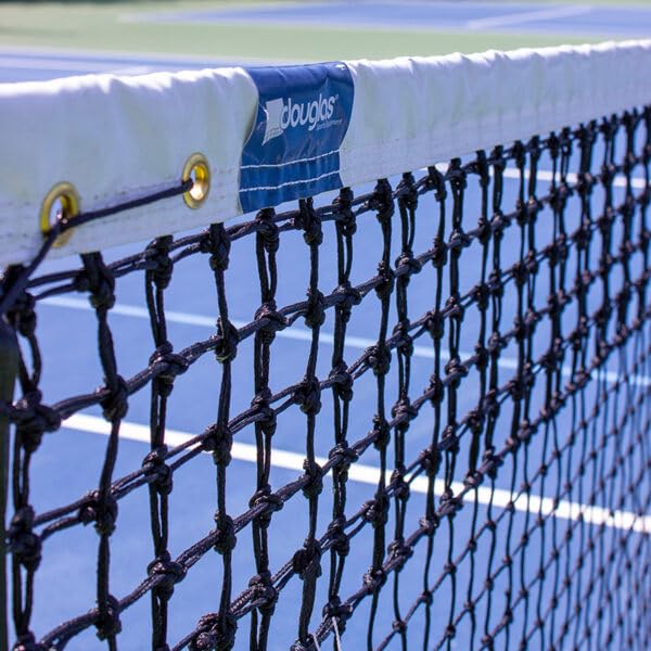 Douglas TN-36DMT 3.5mm Double Mesh Tapered Tennis Net - Professional Durability for Heavy Use