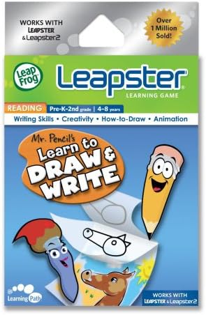 LeapFrog Leapster Learning Game Mr. Pencil's Learn to Draw and Write