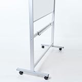 VIZ-PRO Double-Sided Magnetic Revolving Whiteboard Aluminium Frame 1500x1200 view 3