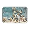 Kcldeci Coastal Seashell Door Mats Summer Beach Ocean Starfish Floor Mat Indoor Door Mat Bathroom Doormat Welcome Mat… 51LRtHlb0FL