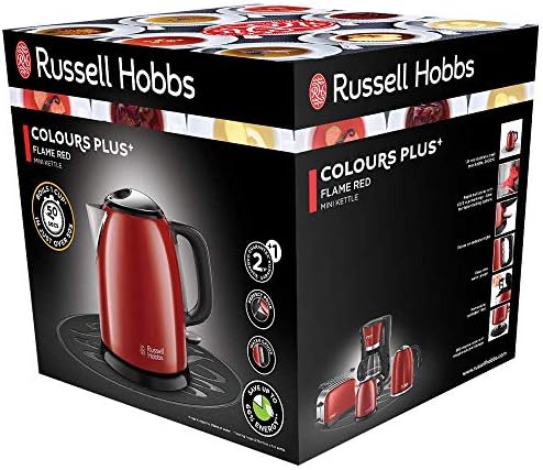 Russell Hobbs Bouilloire Compacte 1L, Ebullition Rapide, Filtre Anti-Calcaire Amovible Lavable - Rouge 24992-70 Colours Plus - Cuisine A Vivre Russell Hobbs Bouilloire Compacte 1L, Ebullition Rapide, Filtre Anti-Calcaire Amovible Lavable - Rouge 24992-70 Colours Plus