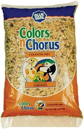 Kent Nutrition Blue Seal Color 'N Chorus Cockatiel Diet 5 Lb. Bag - Vitamin and Mineral Fortified