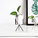 Topaty Iron Shelf Marble Succulent Plant Pot Cactus Pots Ceramic Pot Concrete Planters Modern Home Decor for Garden Decor (Gold,S M L) (M : 3.152.95/5.7inch)