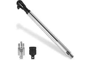 Offset Extension Wrench, 1/2" Square Drive Impact Wrench Adapter Extender Tool for Electric Drill, High Torque One Button Swi