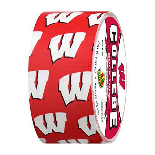 Duck Brand 241408 University of Wisconsin College Logo Duct Tape, 1.88-Inch by 10 Yards, Single Roll