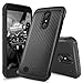 LG Aristo Case, LG Fortune Case, LG Phoenix 3 Case, LG Risio 2 Case, LG K4 Case, LG Rebel 2 LTE Case, TJS Hybrid Shock Absorbing Resistant Rugged Armor Carbon Fiber Back Hard TPU Inner Layer (Black)