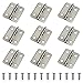 Silver Tone Mini Box Hinges 50 Sets and 200 Replacement Screws for Wood Jewelry Box