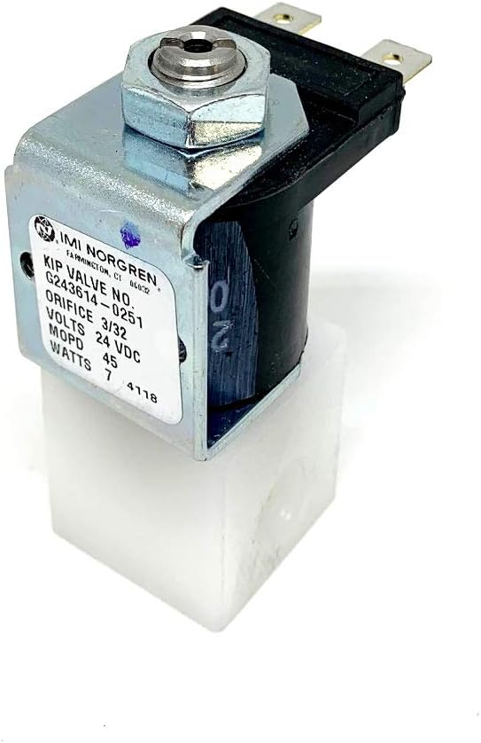 Norgren G243614-0251-24VDC Series 2 Solenoid Valve, 1/8" NPT Port, Yoke Housing, 2-Way Normally Closed