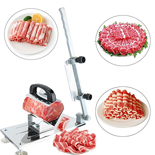 YaeGarden Frozen Meat Slicer Stainless Meat Cutter Meat Food Slicer Slicing Machine Food Vegetable Cutter Meat Cleavers Home Kitchen