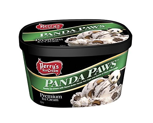 Perry's Ice Cream 1.5 quarts, Premium, Panda Paws - Pack of 4