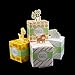 Adorox Small 48 Pcs Born to Be Wild Adorable Jungle Safari Zoo Theme Baby Shower Favor Candy Treat Box Cute Birthday Decoration (Assorted (48 Pieces))