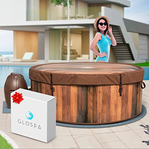 GloSpa Hot Tub Mat for Inflatable Tub, 77'' Hot Tub Pad Foundation