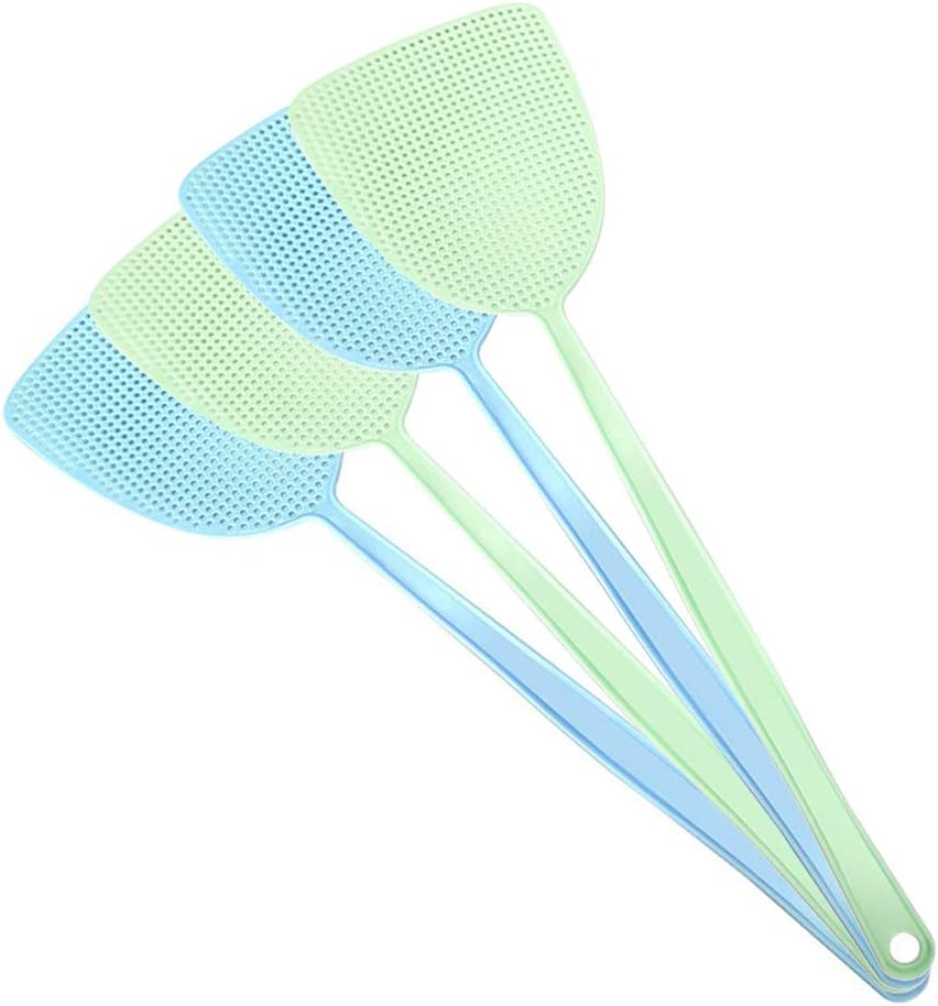 4 Pcs Bug & Fly Swatter, Pest Control Swatter, Extendable Upgrade Swatter, Wasp Bug Mosquito Swatter, Portable Plastic Swat Set, Strong Flexible Manual Telescopic Handle, Home and Kitchen Helper
