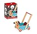 Janod Crazy Doggy Cart – Wooden Walker with Storage – Ages 1+ - J05995
