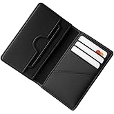 Karar Slim Leather Wallet for Men – Minimalist Bifold Wallet Card Holder, Pure Genuine Leather Front Pocket Wallet for Cards & Cash, Thin Everyday Carry Organizer