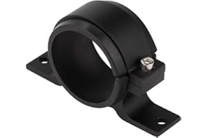 TOMOTATO 60mm Fuel Filter Mounting Bracket Fuel Pump Clamp Holder Aluminum Alloy Automotive Replacement Accessories Black