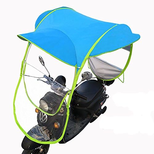 AAlamor Mobility Scooter Sun Rain Wind Cover Electric Car Prevent Umbrella 2.8 * 0.8 * 0.75M Blue