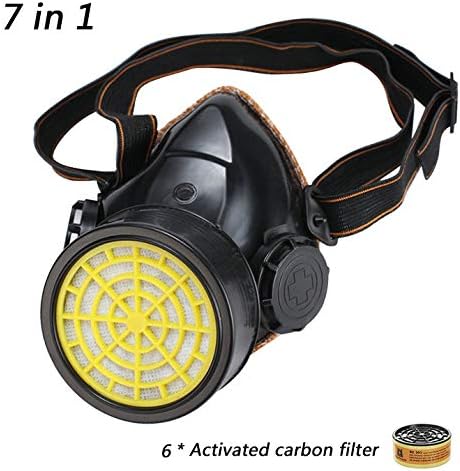 CBPE Anti-Dust Spray Chemical Gas Respirator Paint Filter Respirator, Gas Chemical Dustproof Respirator, Used in Paint Spray, Chemical Woodworking, Dust Protection