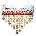 WINOMO Family Birthday Board Plaque DIY Hanging Wooden Birthday Reminder Calendar with 50pcs Wooden Hearts