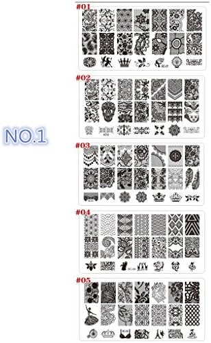 Meidus DIY Nail Polish Tools Lace Nail Art Image Stamp Stamping Plates Manicure Template BC-01-05