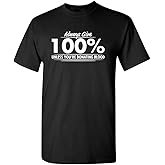 Always Give Hundred Percent Funny Graphic Tee | Bold Sarcastic Humor Mens T-Shirts | Graphic Novelty Sarcastic Funny T Shirt