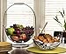 Hanging Fruit Basket for Home Kitchen - Large Elegant 2 Tier Decorative Design Stand - Fresh Fruit & Vegetable Standing Storage Bowl Holder Container - Tiered Organizer for Fruits and Veggies