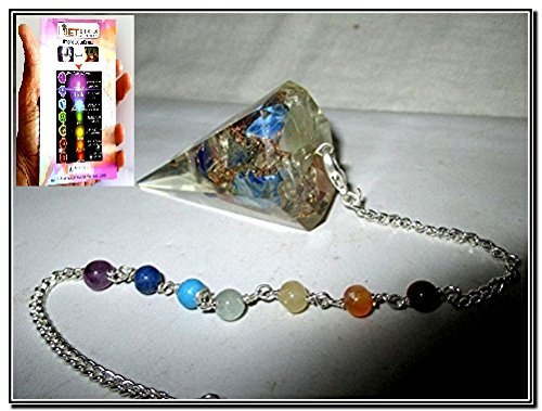 Jet New Thick Orgone Pendulum Free Booklet Jet International crystal Therapy 4 Healing 2