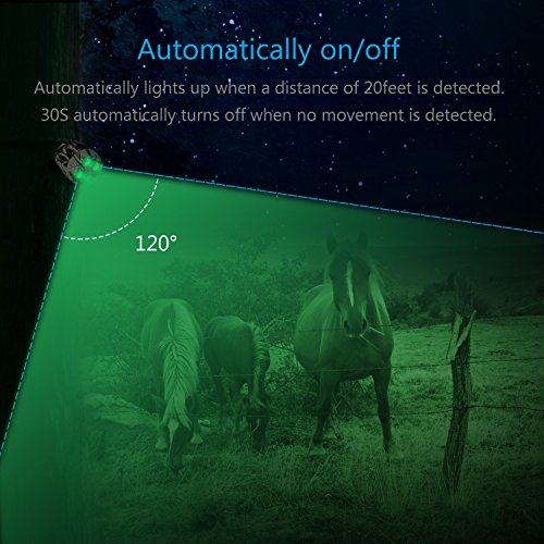 Trail Watcher Solar Deer Feeder Light Hog Hunting Green Light 360