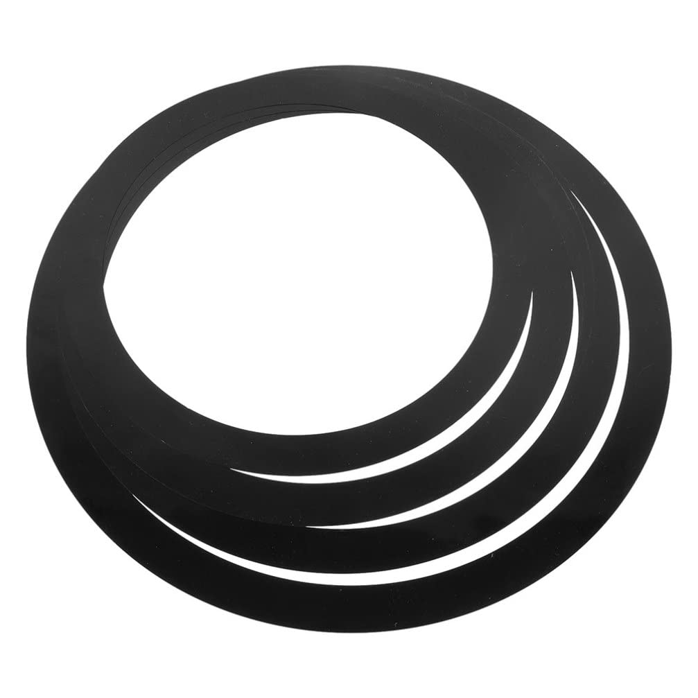 Vaguelly Drum Mute Rings Kit 4 Pcs 15.94 Inch Diameter Drum Dampening Pads for Noise Control Snare Mufflers Practice Accessories