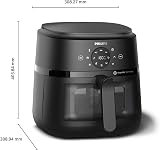 Philips Air Fryer 2000 Series 6.2L RapidAir 13 Programs Touchscreen view 7
