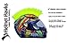 Helmet Hawks Motorcycle Helmet Mohawk w/Sticky Hook and Loop Fastener Adhesive -Highlighter Yellow