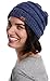 Tough Headwear Womens Winter Hat - Warm Chunky Cable Knit Beanies - Winter Beanie Hats for Women Cold Weather - Beanies Women Blue Melange