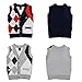Taiycyxgan Little Boys Gentleman Knit Sweater Vest Kids V Neck Cardigan Waistcoat