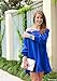 Createearth Women's Off The Shoulder Half Sleeves Peplum Hem Dress