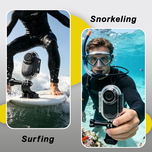 Frelisty Mini Body Camera with Magnetic Pendant & Waterproof Case,0.92 oz Thumb Size Body Cam, Wearable Bodycam for Hiking, Traveling, Vlogging, Portable POV Action Camera for Surfing, Snorkeling