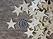 50 Small 1.25 inch Size Wood Stars 1-1/4 inch