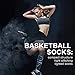 J'colour Unisex Cushioned Basketball Socks Novelty Digital Print Knee High Team Athletic Sports Socks 1,2,3,6 Pairs