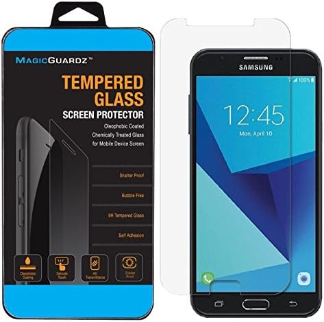 MagicGuardz, Made for Sumsung Galaxy J7 2017 / J7 Perx / J7 V / J7 Sky Pro, Premium Tempered Glass Clear Screen Protector, Retail Box