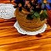 kilofly Small Crochet Cotton Lace Coasters Doilies Pack Set, 4pc, White, Round, 4 inch