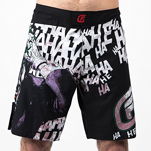 Fusion Fight Gear Batman The Killing Joke Men's Fight Shorts (M) Black and White